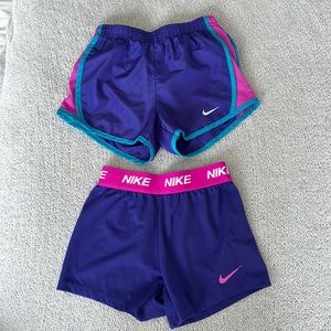 Nike Dri-Fit youth athletic shorts. Size 5-6 yrs 2 pairs